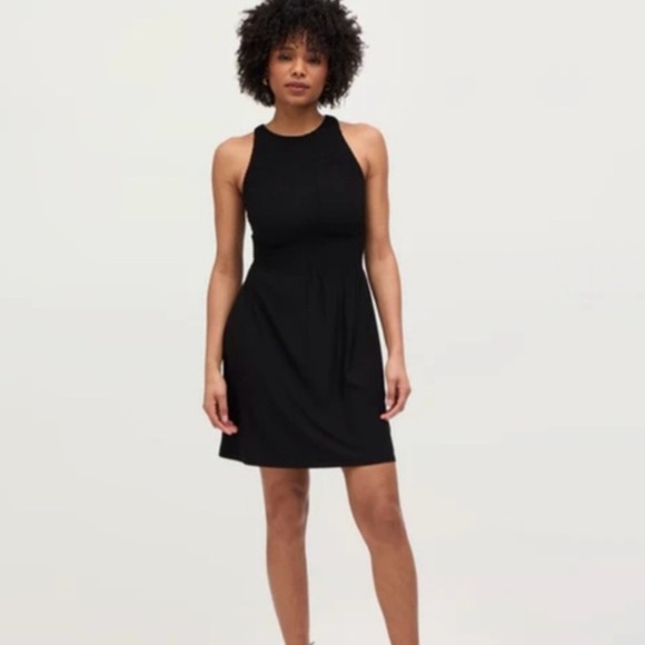 Hill House Jersey Lilou Nap Dress Black Small F2 - Picture 2 of 9